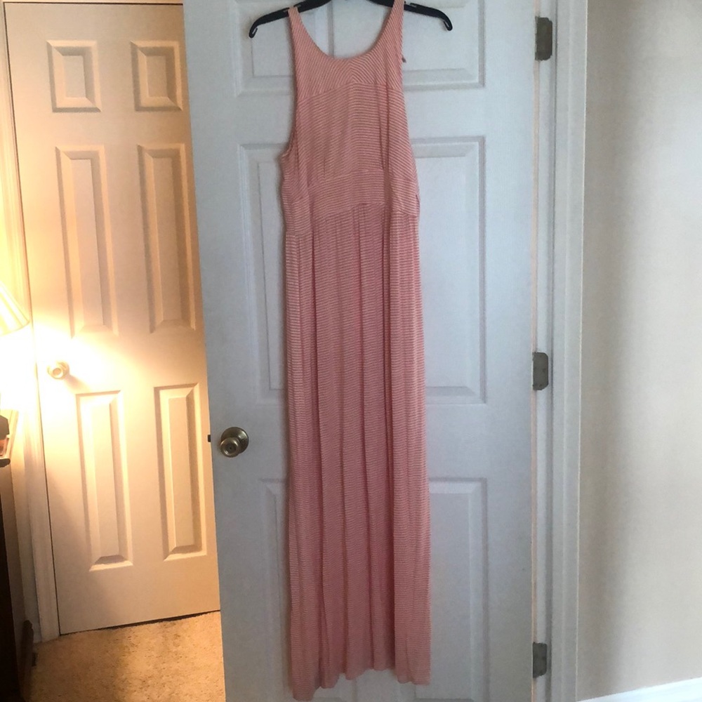 Pink and White striped Cremieux Maxi